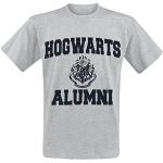 Gråa Harry Potter T-shirts i Storlek M för Herrar 