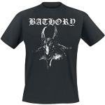 Plasthuvud T-shirt för män Bathory Goat, Svart - s