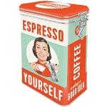 Plåtburk m. Spännlock Espresso Yourself