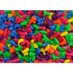Flerfärgade Plastpärlor från Playbox 