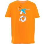 Orange T-shirts med tryck på rea i Storlek L för Herrar 