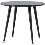 Svarta Runda matbord från Skånska Möbelhuset med diameter 60cm 
