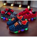 Höst Svarta Blinkande skor med LED i Mesh för Flickor 