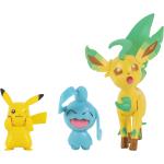 Pokemon Battle Figure 3 Pk Pikachu, Wyanaut, Leafe Toys Playsets & Action Figures Action Figures Multi/patterned Pokemon