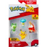 Pokémon Figurer - 4-pack - Battle Figure - Pikachu/Sprigatito/Fu