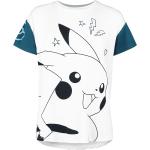 Vita Pokemon Pikachu T-shirts med tryck i Storlek L i Viskos för Damer 