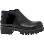 Svarta Ankle-boots från Pollini på rea med Dragkedja med Klackhöjd 3cm till 5cm i Läder för Damer 