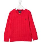 Röda Stickade barntröjor från Ralph Lauren Lauren 