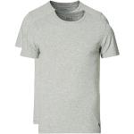 Gråa Kortärmade Kortärmade T-shirts från Ralph Lauren Lauren 2 delar i Storlek M med Rund ringning i Bomull 