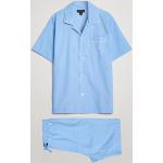 Blåa Pyjamasshorts med broderi från Ralph Lauren Lauren i Storlek XL för Herrar 