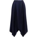 Eleganta Knälånga Blåa Plisserade kjolar Asymmetriska från Ralph Lauren Lauren för Damer 