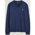 Mörkblåa Stickade tröjor från Ralph Lauren Golf på rea i Storlek M med V-ringning för Herrar 