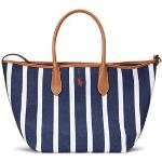Randiga Marinblåa Handväskor i skinn från Ralph Lauren Lauren i Koskinn för Damer 
