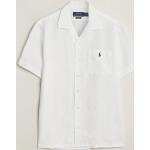 Vita Kortärmade Linneskjortor från Ralph Lauren Lauren i Storlek M för Herrar 