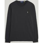 Svarta Långärmade Långärmade T-shirts från Ralph Lauren Lauren på rea i Storlek M med Rund ringning för Herrar 