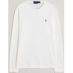 Vita Långärmade Långärmade T-shirts från Ralph Lauren Lauren på rea i Storlek S med Rund ringning för Herrar 