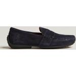 Mörkblåa Loafers från Ralph Lauren Lauren i storlek 40,5 i Mocka för Herrar 
