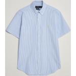 Randiga Blåa Kortärmade Randiga skjortor från Ralph Lauren Lauren i Storlek S med Button down i Bäckebölja för Herrar 