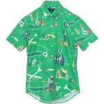 Gröna Kortärmade Hawaiiskjortor från Ralph Lauren Lauren i Storlek XS med Button down i Bomull för Herrar 