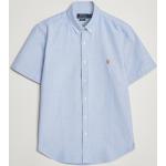 Blåa Kortärmade Kortärmade skjortor från Ralph Lauren Lauren i Storlek M med Button down i Bomull för Herrar 