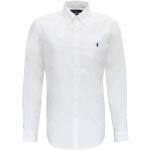 Eleganta Vita Långärmade Kostymskjortor från Ralph Lauren Lauren på rea i Poplin för Herrar 