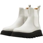 Vita Chelsea-boots från POMME D´OR i Mjukt läder för Damer 