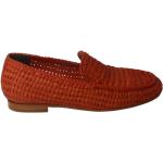 Röda Loafers i Läder för Damer 