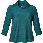 Petroleumblåa Långärmade T-shirts stora storlekar från Pont Neuf i Storlek 3 XL för Damer 