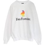 Vita Fortnite T-shirts i Storlek S för Herrar 