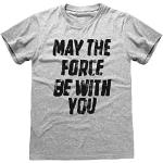 Popgear Star Wars May The Force t-shirt ljung grå,