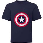 Marinblåa Captain America T-shirtar för Pojkar i Bomull från Amazon.se Prime Leverans 