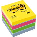 Post-it Häftnotisblock 2051-U 51 mm x 40 mm Ultrablå, Ultragul, Ultragrön, Ultrarosa 400 ark