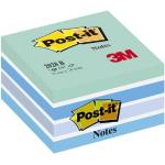 Post-it® Notislappar, kub, 76 x 76 mm, blå, 450 blad, 2028-B