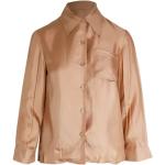 Vintage Hållbara Persikofärgad Långärmade blusar från Prada på rea i Storlek S i Siden för Damer 