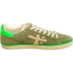 Sommar Neongröna Skinnsneakers från Premiata i Mocka för Herrar 