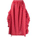 Prickiga Röda Prickiga klänningar med volang från Comme des Garçons på rea för Damer 