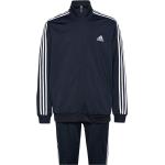 Marinblåa Tränings hoodies från adidas Sportswear i Storlek S 