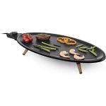 Princess Elypse Pure bordsgrill, oval raclette, 60 x 30 cm stekyta, 1,8 m kabellängd, 2000 watt, justerbar termostat, 103200