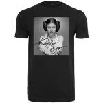 Svarta Star Wars Prinsessan Leia T-shirts med tryck från Princess för Herrar 
