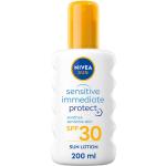 Tyska Ekologiska Solkrämer Sprayer utan parfym från NIVEA för Känslig hy SPF 30+ med Aloe vera 200 ml 