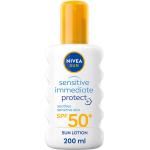 Tyska Ekologiska Solkrämer Sprayer utan parfym från NIVEA för Alla hudtyper SPF 50+ med Aloe vera 200 ml 
