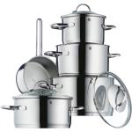 Provence Plus 5 Dele M. 4 Glas Låg Home Kitchen Pots & Pans Saucepan Sets Silver WMF