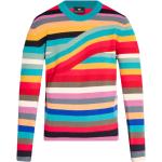 Flerfärgade Långärmade Stickade tröjor från Paul Smith Paul med Rund ringning i Ull för Damer 