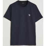 Ekologiska Mörkblåa Kortärmade Kortärmade T-shirts från Paul Smith Paul med Djur i Bomull för Herrar 