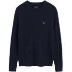 Gant - Stickade tröjor - Blå - Herr - Storlek: Xl,L,M,2Xl