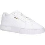 Vita Platå sneakers från Puma Cali Star på rea i storlek 37 med Snörning i Läder för Damer 