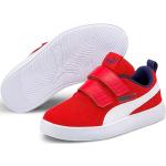 Röda Sneakers med kardborreknäppning från Puma Courtflex på rea i storlek 33 med Kardborreknäppning i Textil för Pojkar 