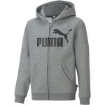 Puma Ess Big Logo Full Zip Sweatshirt Grå 3-4 Years Pojke