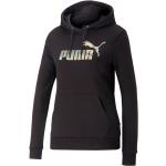 Svarta Tränings hoodies med glitter från Puma Nova på rea i Storlek S i Jerseytyg för Damer 