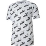 Vita Kortärmade Kortärmade T-shirts från Puma på rea i Storlek L i Bomull för Herrar 